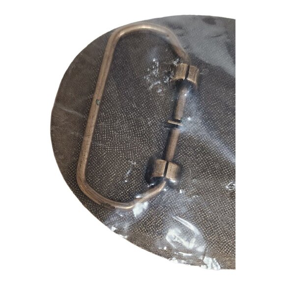 Korean War Veteran Brass Belt Buckle Military Collectible Dragon & Flags - Picture 6 of 7